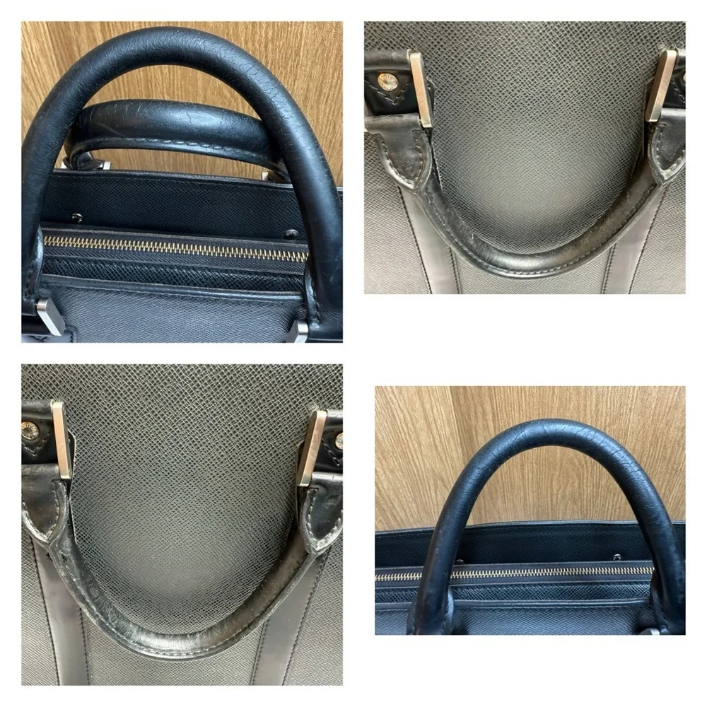 Louis Vuitton Black Tiaga Leather Briefcase